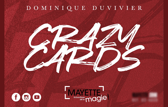 Crazy Cards (Gimmicks and Online Instructions) by Dominique Duvivier - Trick