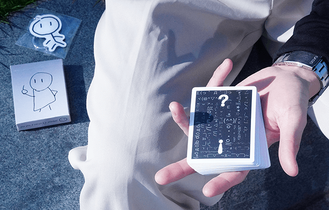 Simple Doodle (Mono) Playing Cards by Bacon Playing Card