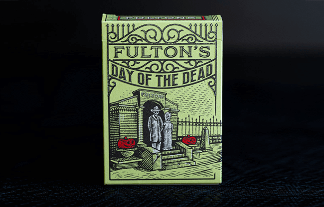 FULTON'S Day Of The Dead Green Edition Playing Cards