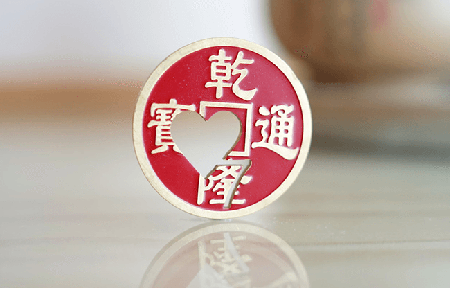 Chinese Coin with Prediction (Red 7H) - Trick
