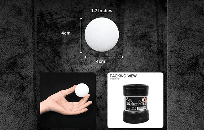 Return Ball (White, 1.7") by JL Magic
