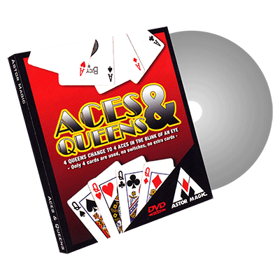Aces and Queens (Cards Color Varies) by Astor - Trick