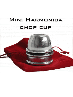 Mini Harmonica Chop Cup (Aluminum) by Leo Smetsers - Trick