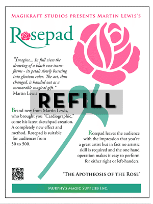 The Rose Pad REFILL by Martin Lewis - Trick