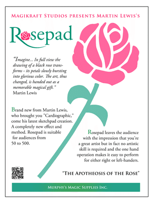 The Rose Pad (complete kit) by Martin Lewis - Trick