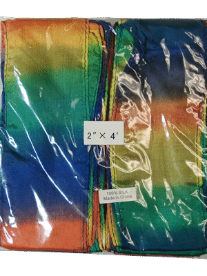 Thumb Tip Streamer 12 pack (2 inch  x 4 feet) by Magic by Gosh - Tricks