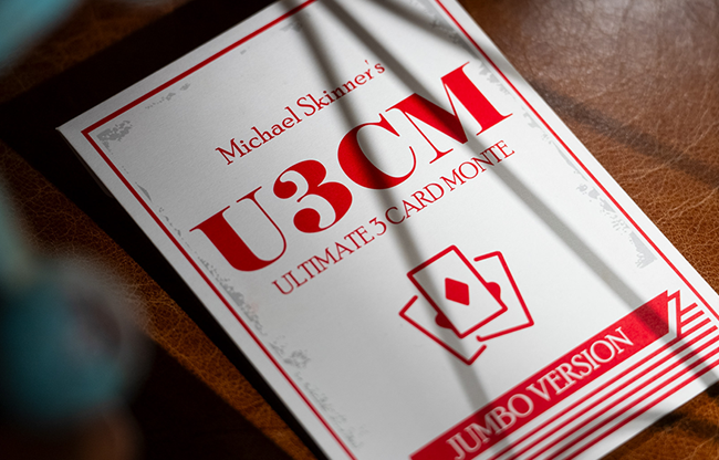 Michael Skinner's Ultimate Bicycle Jumbo 3 Card Monte (Red) by Murphy's Magic - Trick