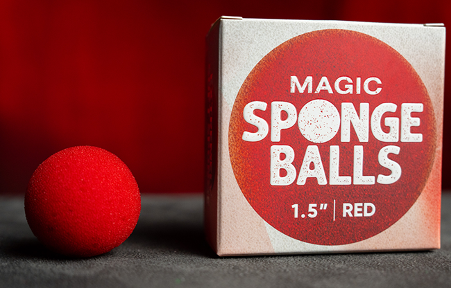 Magic Sponge Balls 4PK RED 1.5" by Murphy's Magic