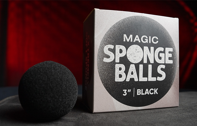 Magic Sponge Balls 4PK BLACK 3" by Murphy's Magic