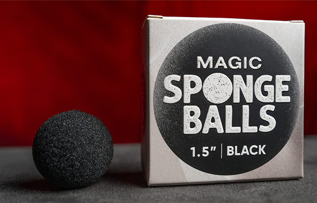 Magic Sponge Balls 4PK BLACK 1.5" by Murphy's Magic