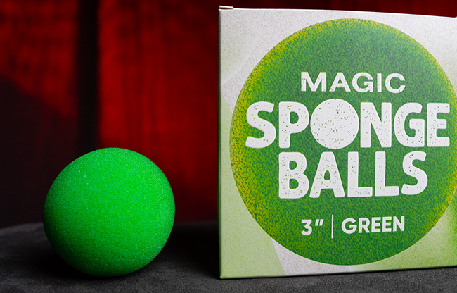 Magic Sponge Balls 4PK GREEN 3" by Murphy's Magic