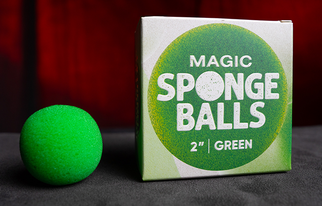 Magic Sponge Balls 4PK GREEN 2" by Murphy's Magic