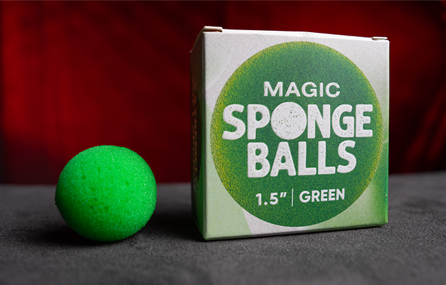 Magic Sponge Balls 4PK GREEN 1.5" by Murphy's Magic