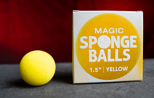 Magic Sponge Balls 4PK YELLOW 1.5" by Murphy's Magic