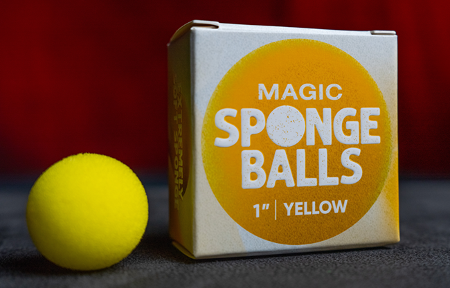 Magic Sponge Balls 4PK YELLOW 1" by Murphy's Magic