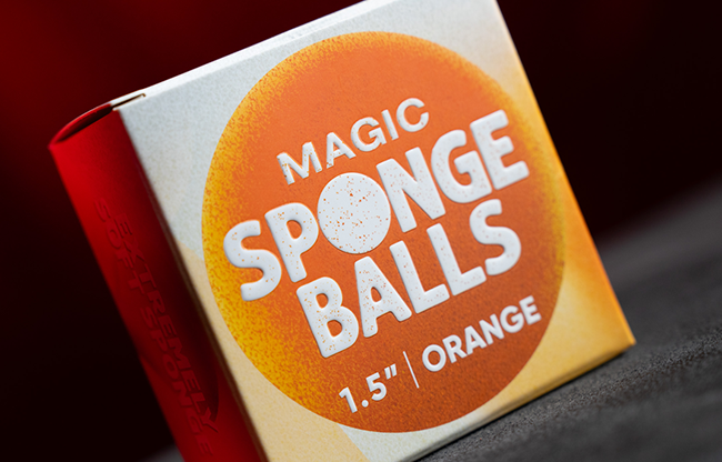 Magic Sponge Balls 4PK ORANGE 1.5" by Murphy's Magic