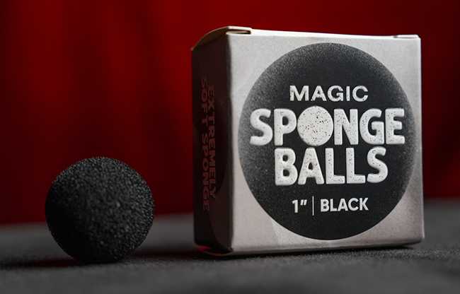 Magic Sponge Balls 50PK BLACK 1" by Murphy's Magic