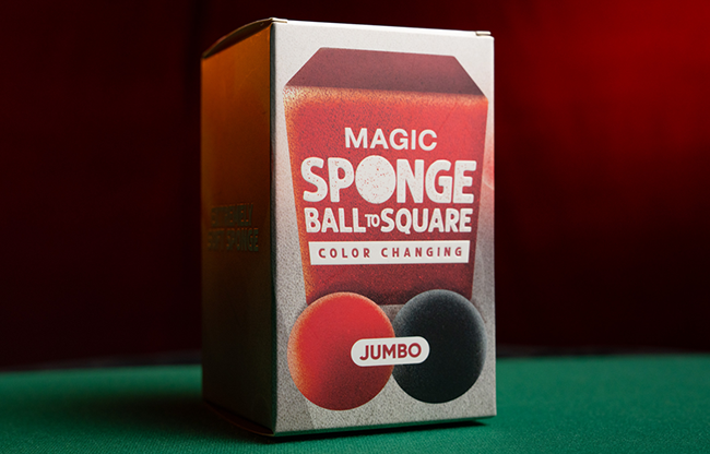 Magic Color Changing Sponge Ball to Square JUMBO 2.5" by Murphy's Magic