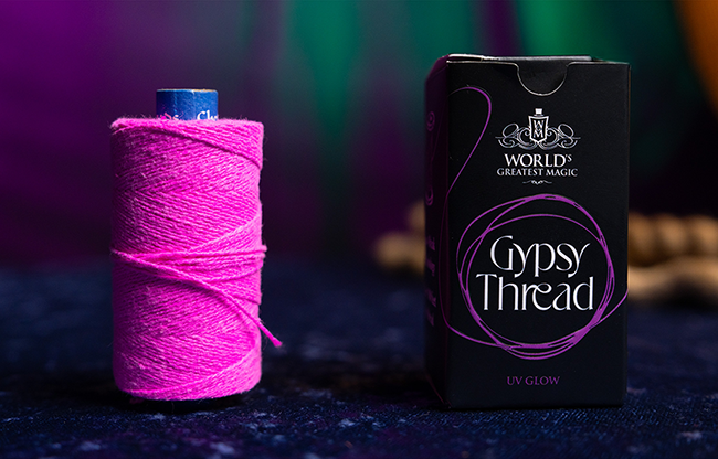 WGM UV GLOW GYPSY THREAD PINK REFILL SPOOL by Murphy's Magic  - Trick