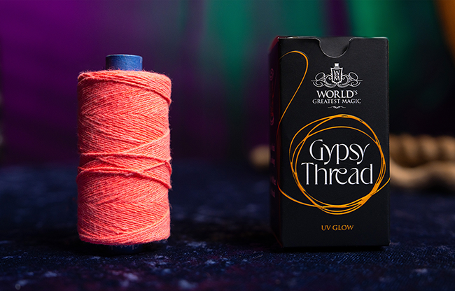 WGM UV GLOW GYPSY THREAD ORANGE REFILL SPOOL by Murphy's Magic  - Trick