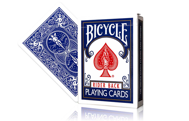 Marked Bicycle Rider Back (Blue) by Ondrej Psenicka