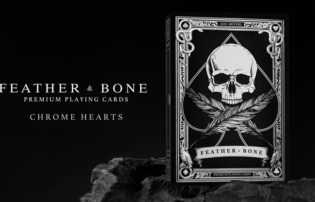 Feather & Bone: The Chrome Hearts (Foil) Playing Cards by Joel Meyers