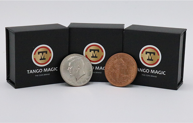 Super Scotch and Soda (US Half Dollar and English Penny) by Tango Magic