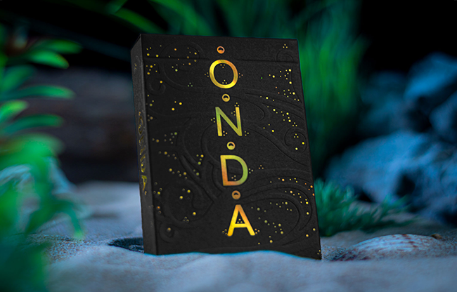 ONDA V2 (Black and Gold) by Jocu Playing Cards