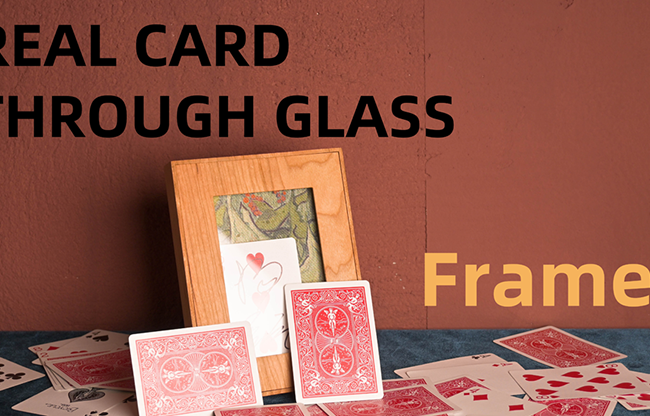 Real Card Through Glass (Frame) by Yang Lei