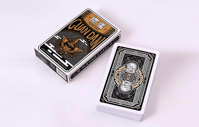GUAN DAM -Warriors of the Three Kingdoms (Black) Playing Cards by YOKAGAME