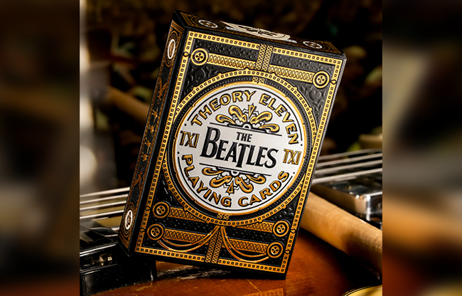 The Beatles Special Edition (Black) Playing Cards by theory11