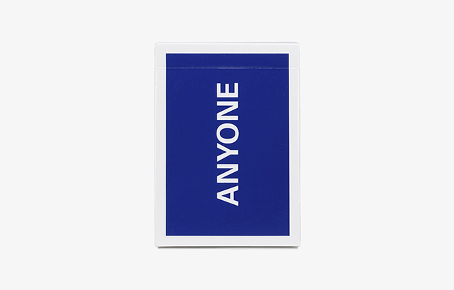 Cap Logo (Navy) ANYONE Playing Cards