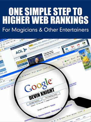 One Simple Step To Higher Web Rankings For Magicians by Devin Knight - eBook DOWNLOAD