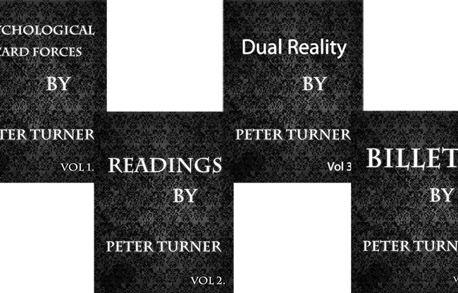 4 Volume Set of Reading, Billets, Dual Reality and Psychological Playing Card Forces by Peter Turner eBook DOWNLOAD