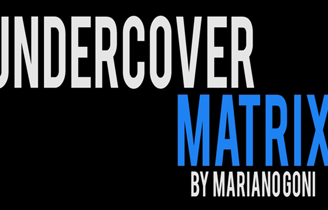 Undercover Matrix by Mariano Goñi video DOWNLOAD