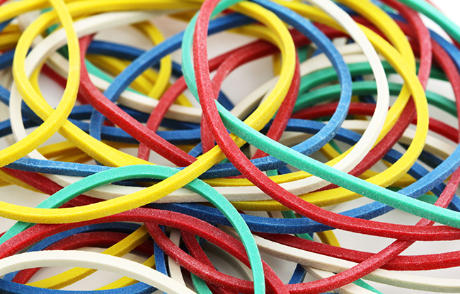 Elastication - Visible Rubber Band Through Pencil Penetration by Jonathan Royle Mixed Media DOWNLOAD