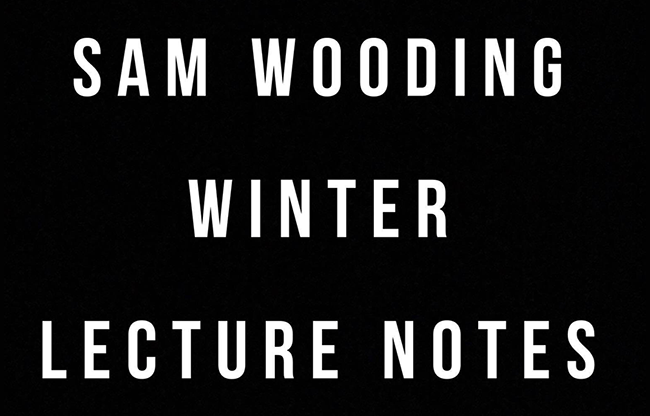 Sam Wooding 2017 Winter Lecture Notes by Sam Wooding eBook DOWNLOAD