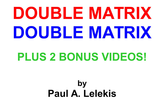 DOUBLE MATRIX by Paul A. Lelekis Mixed Media DOWNLOAD