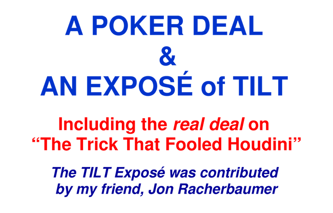 A Poker Deal & An Exposé of TILT by Paul A. Lelekis eBook DOWNLOAD