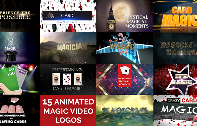 15 Magic Video Logos for Magicians by Wolfgang Riebe mixed media DOWNLOAD