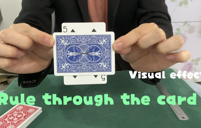 Ruler Through Card by Dingding video DOWNLOAD