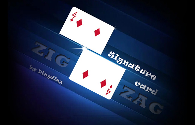 Signature Card Zig Zag by Dingding video DOWNLOAD