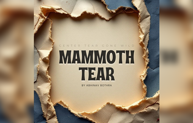 Mammoth Tear by Abhinav Bothra video DOWNLOAD